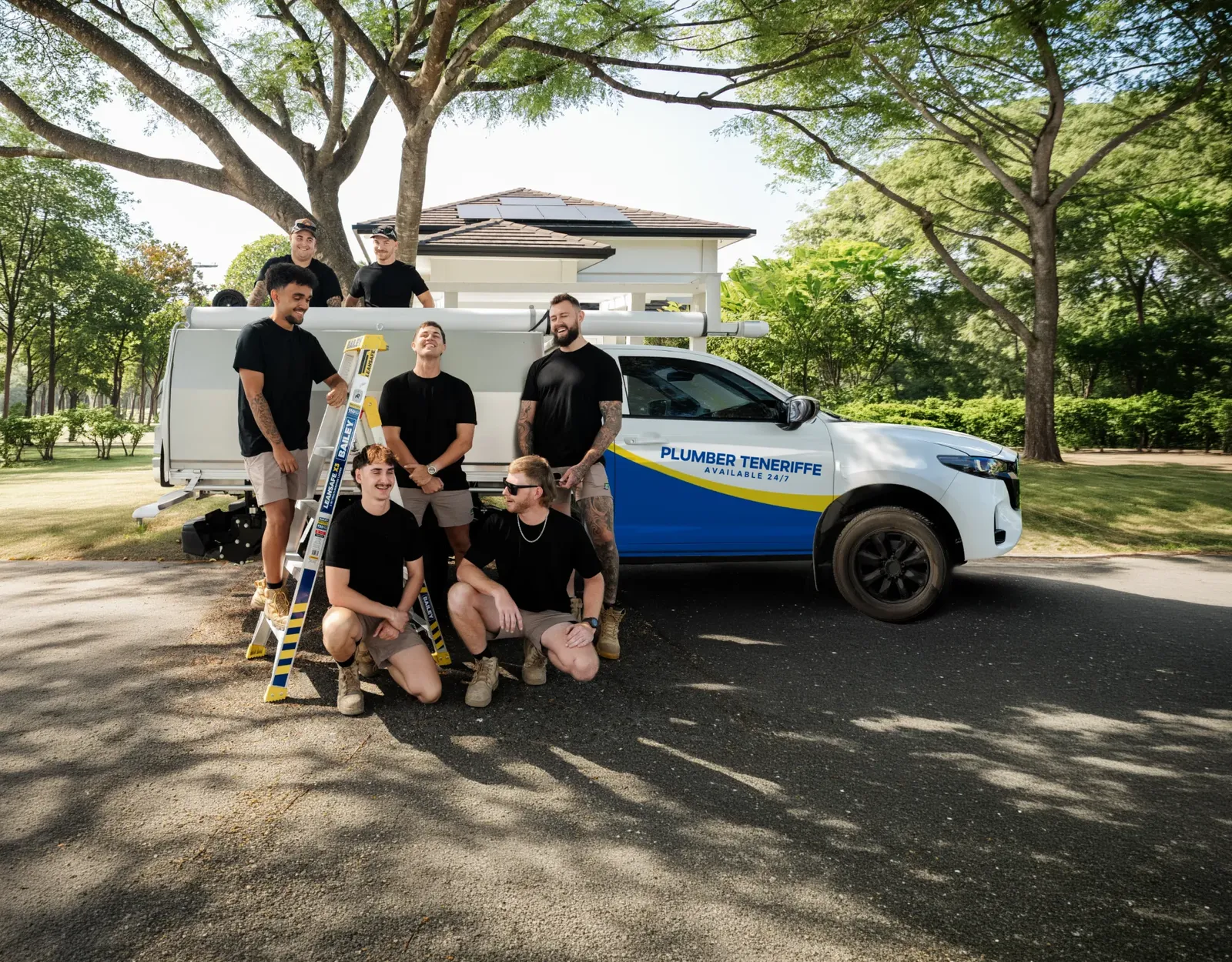 Plumber Teneriffe ute and team
